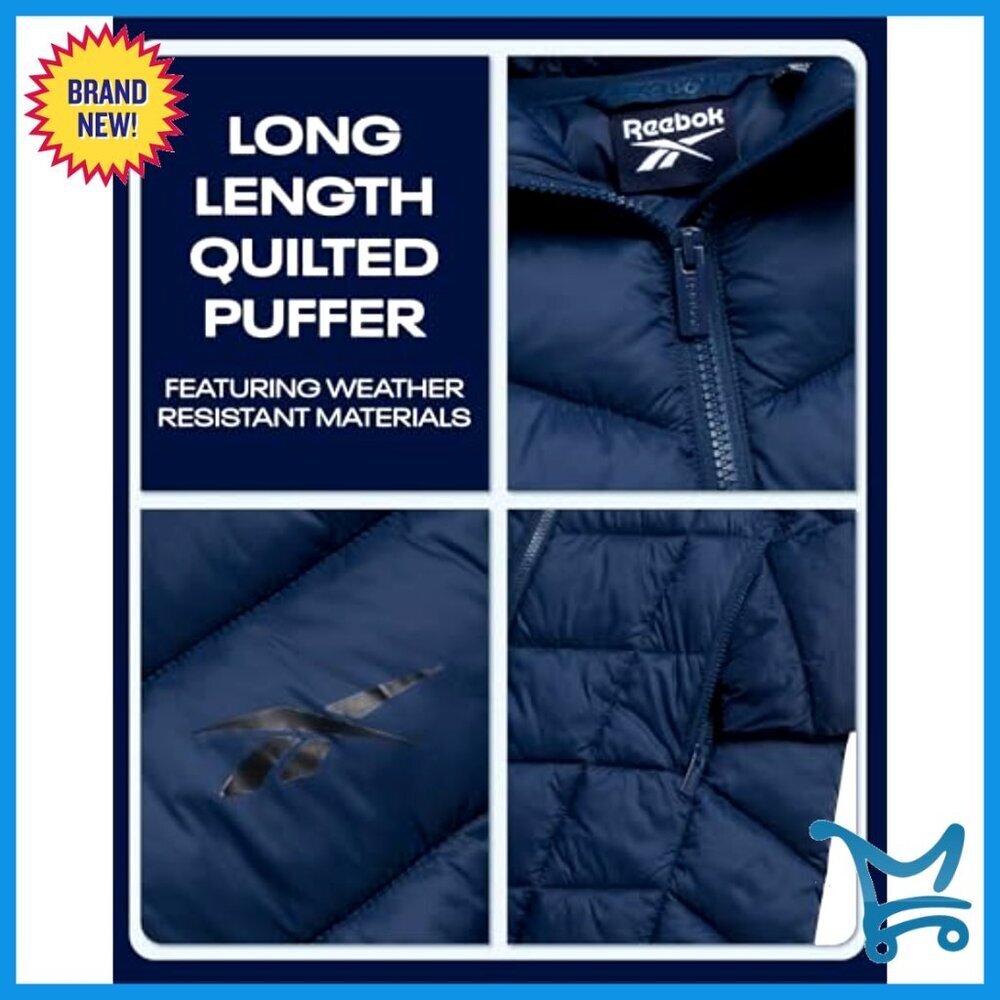 Long Puffer Coat Quilted Parka Winter Jacket Plus Size Oversized Chic - Picture 3 of 7